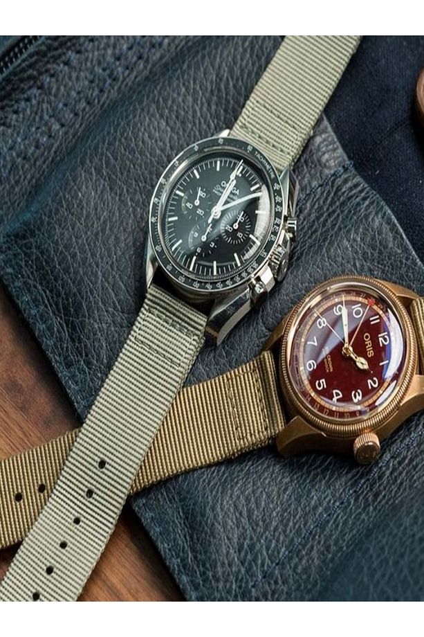 18mm Fossil-Welder-Casio-Seiko-Omega-Armani Saat Uyumlu Nato Tekstil Kumaş Saat Kordonu NTCFT18 - 4