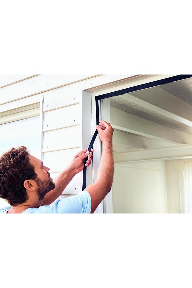 Mıknatıslı Kapı Sineklik Küçük 0,8m x 2,0m Siyah - 5