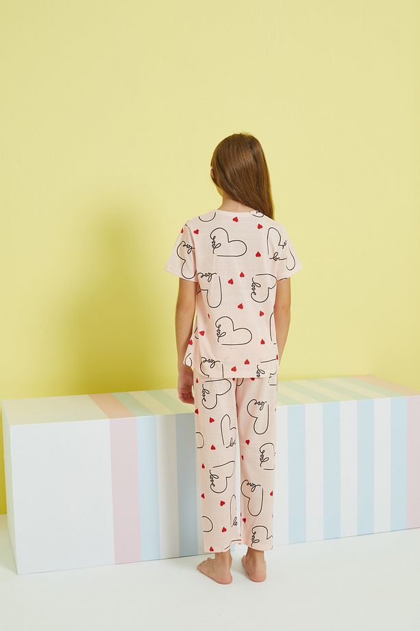 çok renkli Örme Pijama Takım - 5
