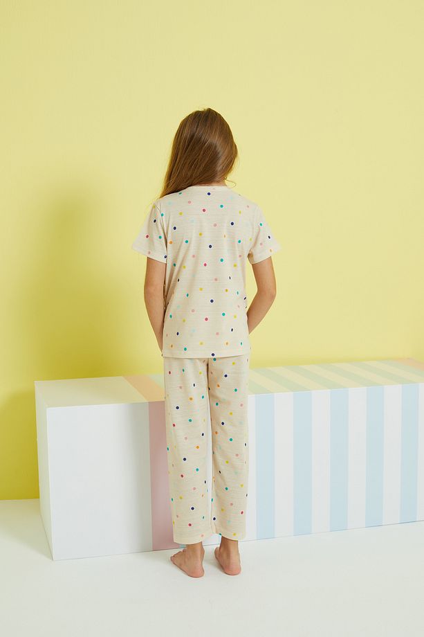 çok renkli Örme Pijama Takım - 5