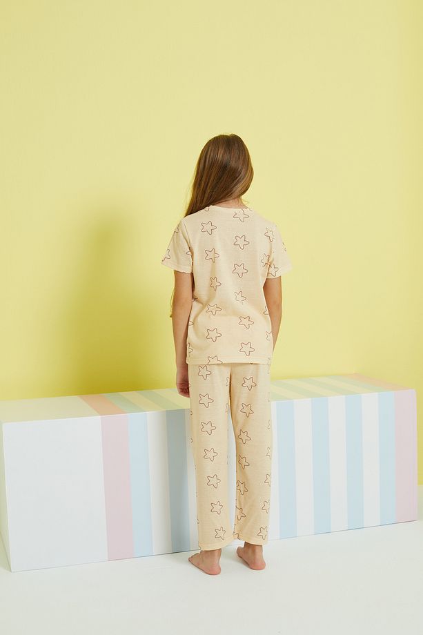 çok renkli Örme Pijama Takım - 5