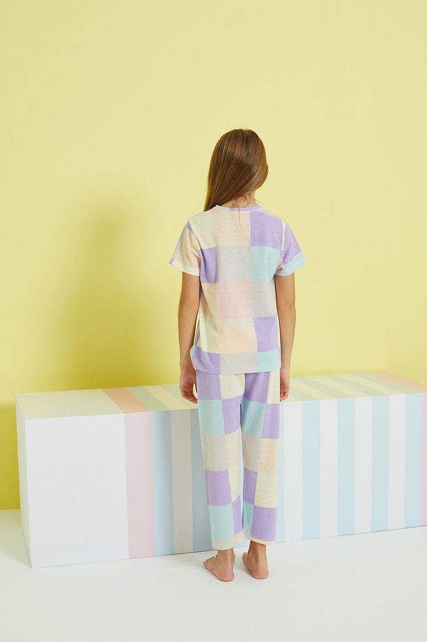 çok renkli Örme Pijama Takım - 5