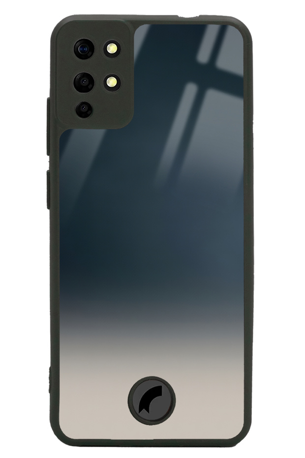 Reeder S19 Max Glossy Phone Case with Blue Transition Design