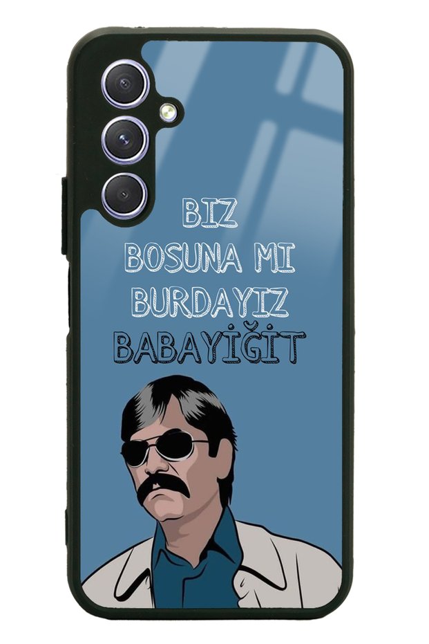 حافظة هاتف سامسونج A54 لامعة بتصميم Babayigit