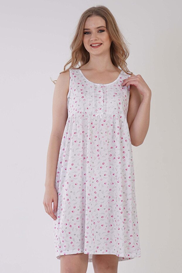 Women's Zero Sleeve Crystal Rose Nightgown C6T9N3161