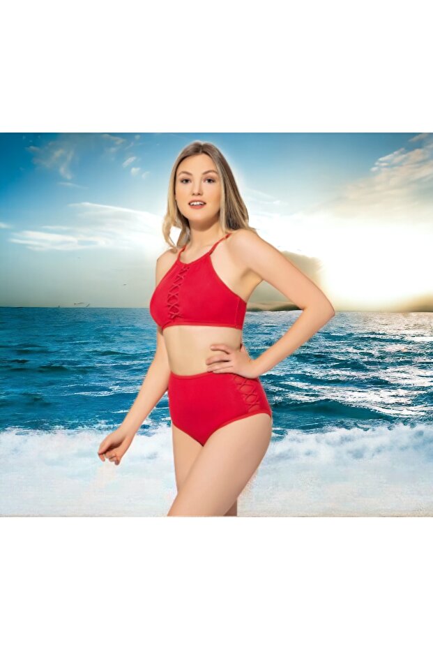 Modeled Swim Bikini with Shorts