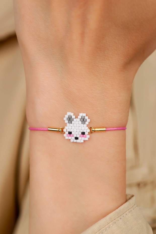 - Animal Figure Bracelet - Handmade - Rabbit