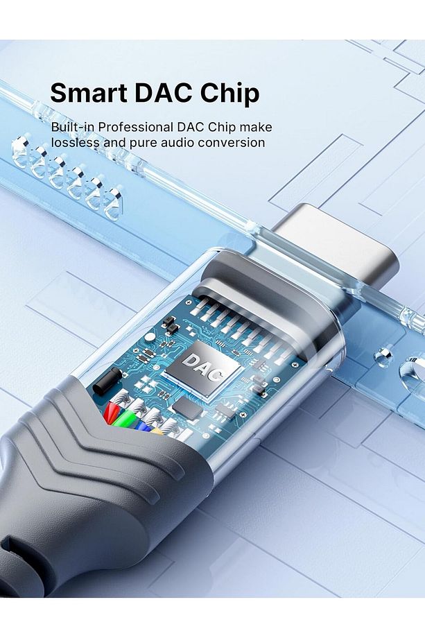 Usb-C Type-C To 3,5 mm Kulaklık Jack Hifi Adaptörü Aux Ses Dönüştürücü Kulaklık Kablosu CM0011 - 7