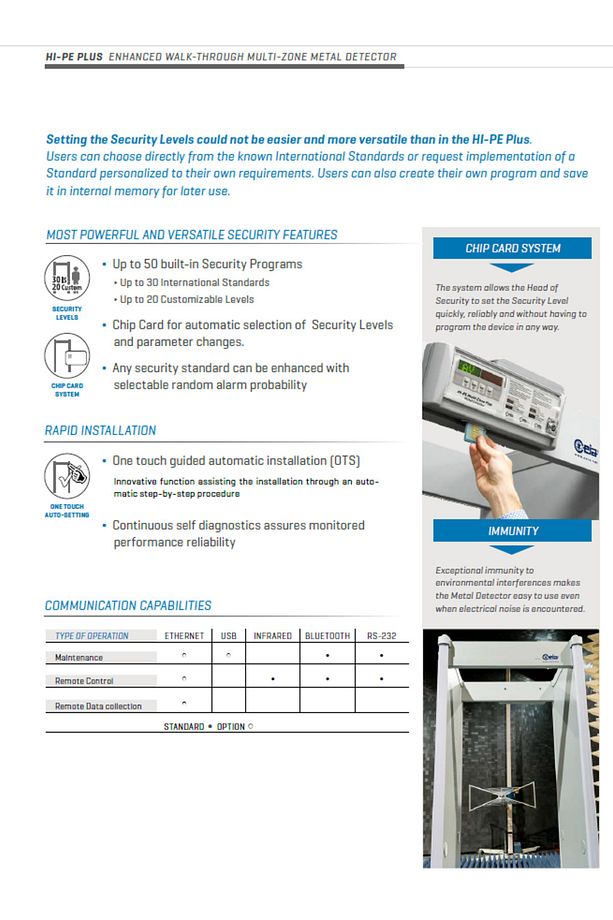 Ceia S.P.A HI-PE Multi-Zone Plus Kapı Tipi Metal Dedektör - 6