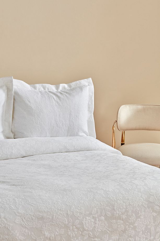 White Coll Verda Çift Kişilik Yatak Örtüsü - 4