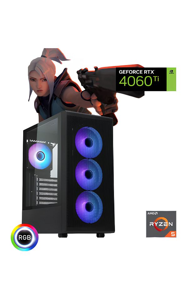 Apexddr5 Ryzen 7500f Uyumlu Rtx 4060ti Ddr5 16g 500gb Oyun Bilgisayarı - 3
