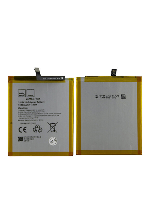 Teknonet General Mobile GM5 Plus Uyumlu 3100 MAh Batarya - 1