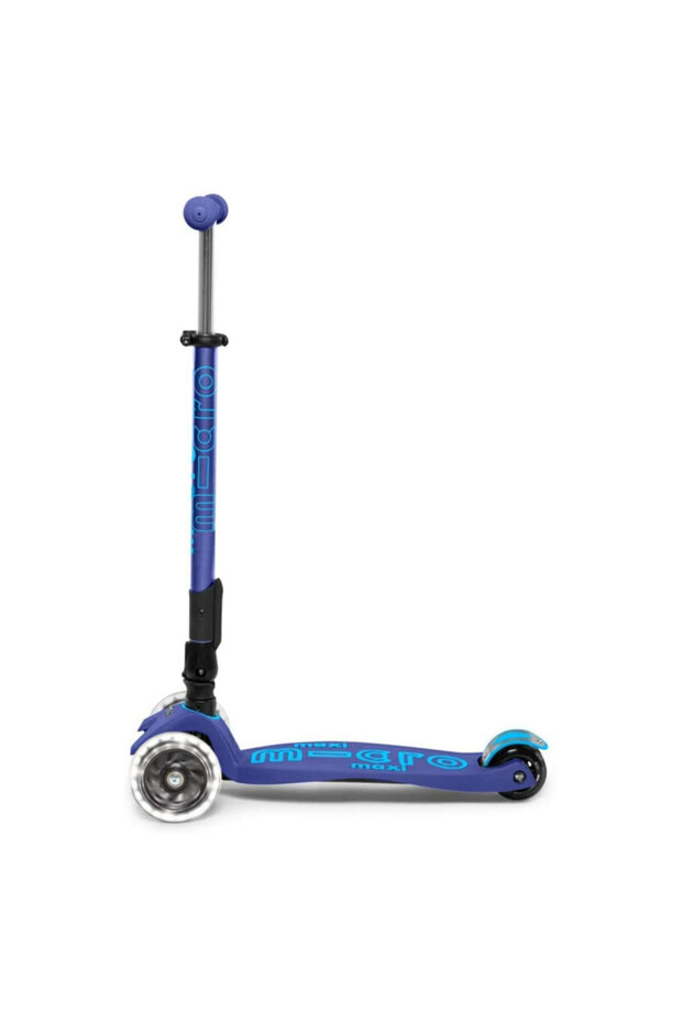 Maxi Micro Scooter Deluxe Foldable Navy LED MMD099 - 3