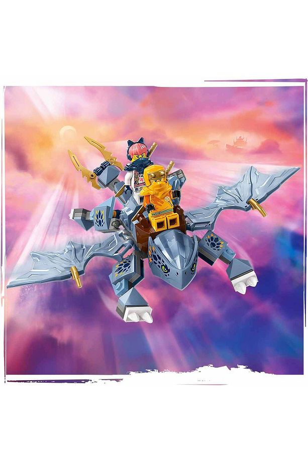 NINJAGO Genç Ejderha Riyu 71810 - 6 Yaş ve Üzeri Çocuklar için 3 Ninja Minifigürü İçer - 6
