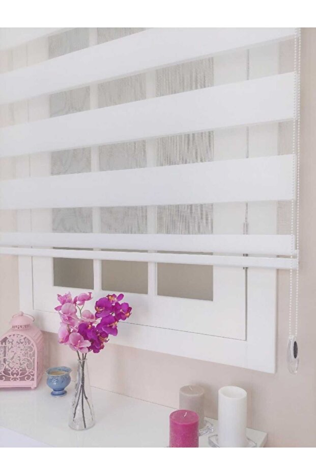 BEYAZ BAMBU ZEBRA PERDE - 1