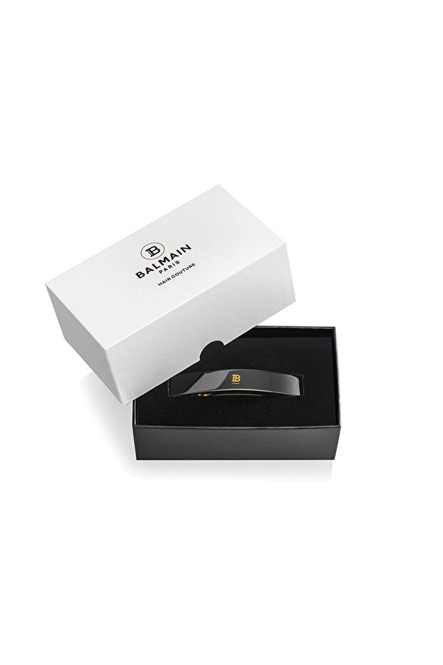 Cellulose Acetate Barrette pour Cheveux Medium Black - 3