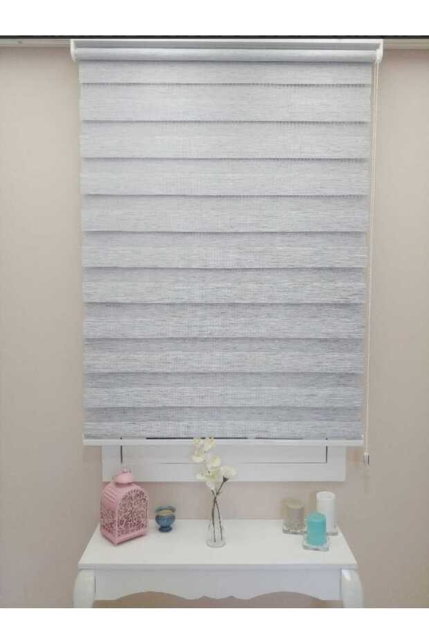 GRİ BAMBU ZEBRA PERDE - 2