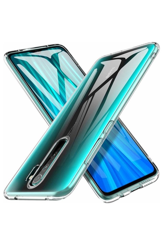 Xiaomi Redmi Note 8 Pro Case Transparent Silicone with Camera Lens Protection