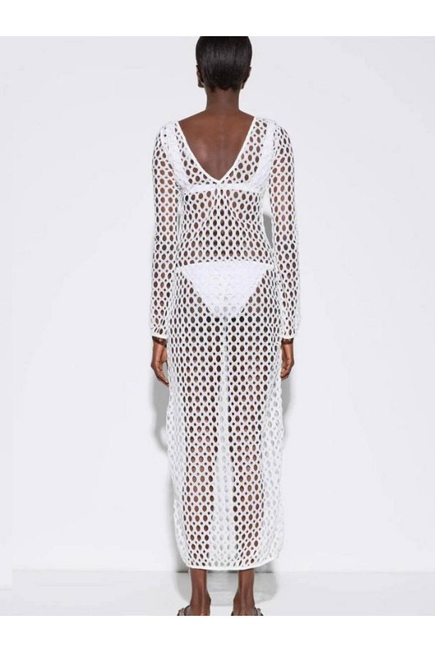 Geometric Silhouette Elbise - 3