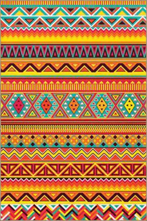 Modern Decorative Carpet with Hexagonal Geometric Pattern in Orange Yellow Tones 4384