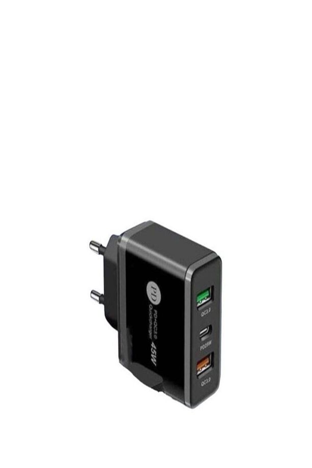 45w 2 Usb 1 Type-c Girişli Hızlı Şarj Adaptörü - 2