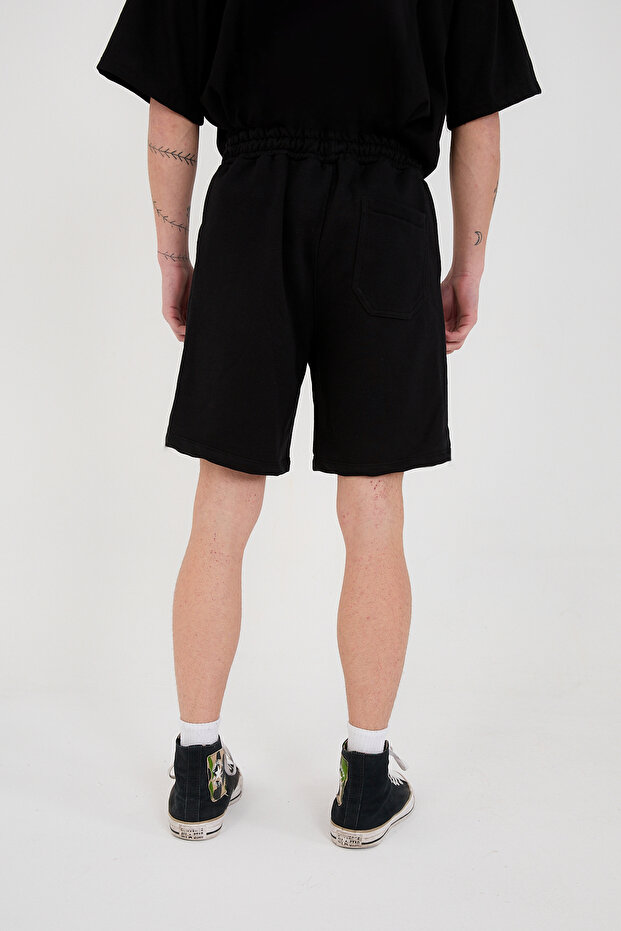 Basic Siyah Oversize Şort&bermuda Siyah - 4