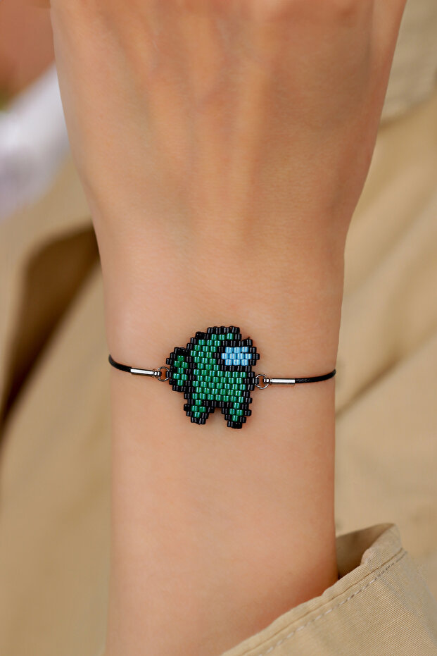 - Miyuki among Us Bracelet - Handmade - Amongus