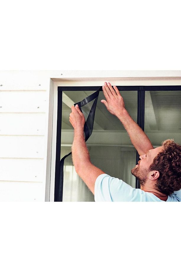 Mıknatıslı Kapı Sineklik Küçük 0,8m x 2,0m Siyah - 6