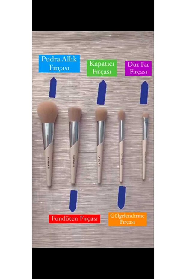 mini makyaj fırça seti - 2