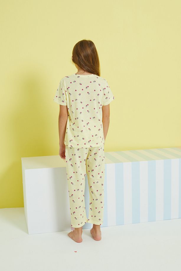çok renkli Örme Pijama Takım - 5
