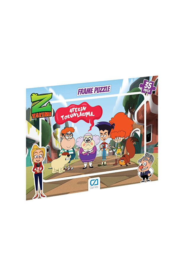 Z-Team Licensed 35 Piece Framed 34x24cm Children's Puzzle Puzzle Series