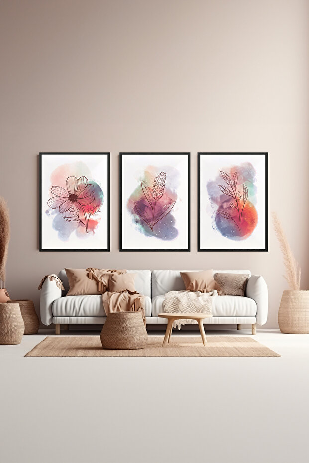 3 Piece Frame Look Mdf Table Set