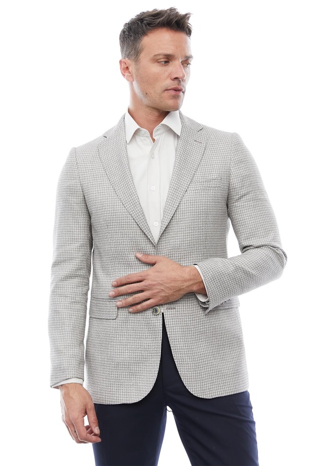 MEN'S JACKET600795 PATTERNED 3741I - 1