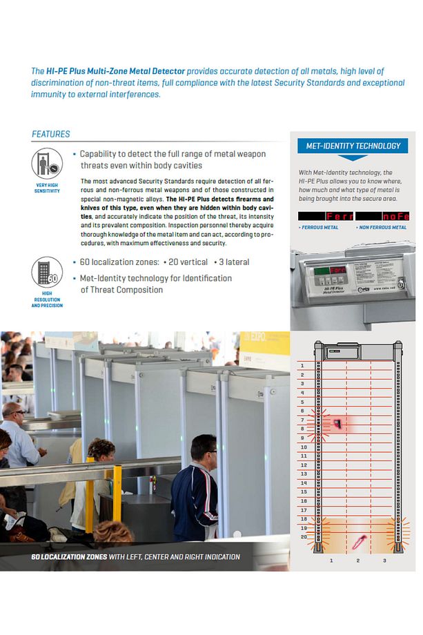 Ceia S.P.A HI-PE Multi-Zone Plus Kapı Tipi Metal Dedektör - 4