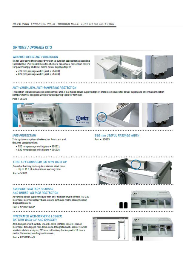 Ceia S.P.A HI-PE Multi-Zone Plus Kapı Tipi Metal Dedektör - 8