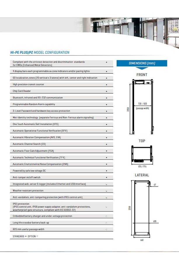 Ceia S.P.A HI-PE Multi-Zone Plus Kapı Tipi Metal Dedektör - 7