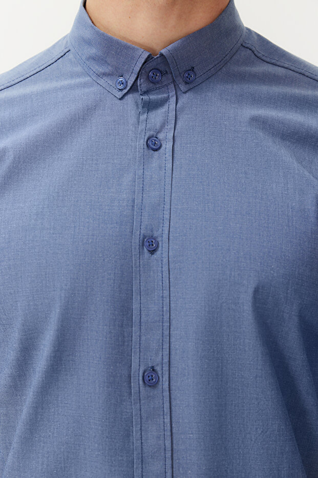 Mavi Slim Fit Yazlık Gömlek TMNSS24GO00067 - 5