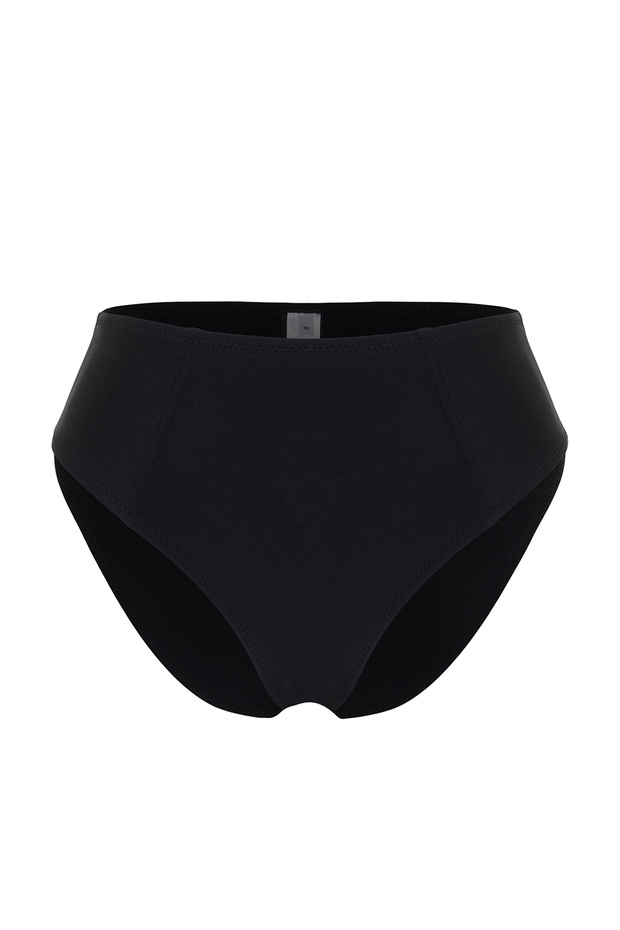 Siyah Toparlayıcı Regular Yüksek Bel Bikini Altı TBESS24BA00141 - 6