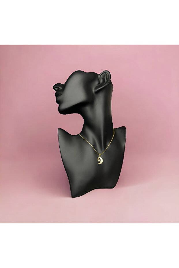 AY DETAY ÇELİK KOLYE - 3