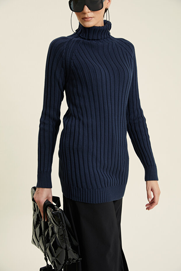 Boğazlı Triko Bluz - 4