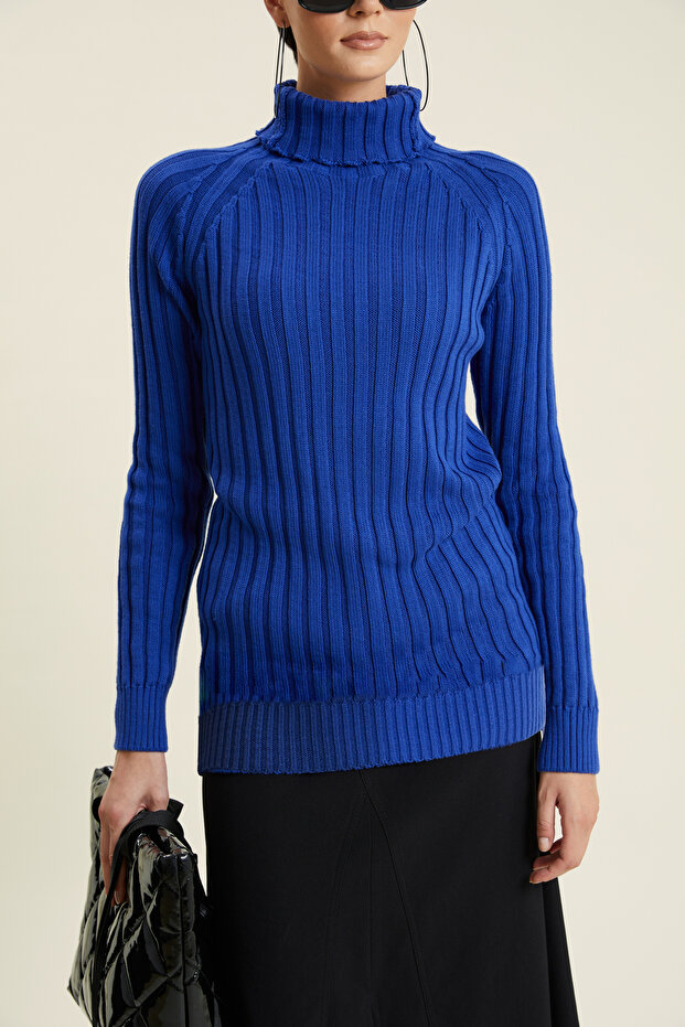 Boğazlı Triko Bluz - 3