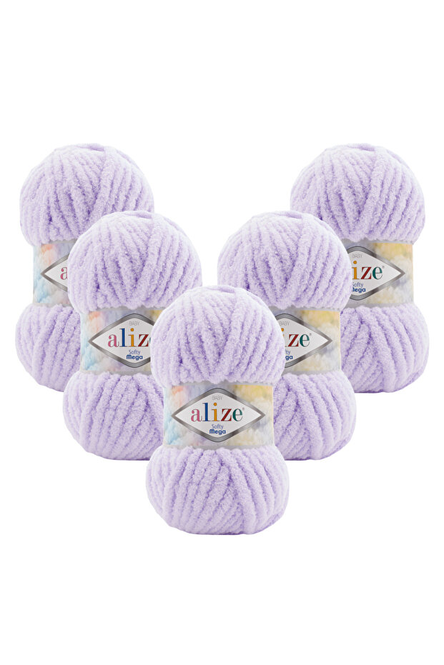 Softy Mega 5 Pack 146 Lavender Hand Knitting Yarn