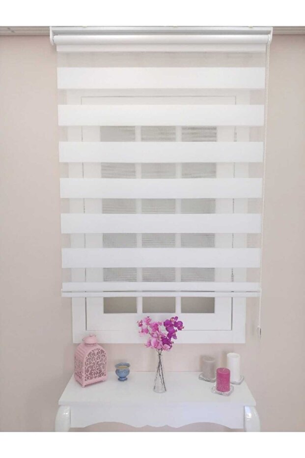 BEYAZ BAMBU ZEBRA PERDE - 2