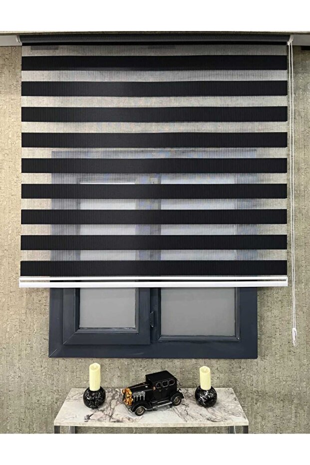SİYAH BAMBU ZEBRA PERDE - 2