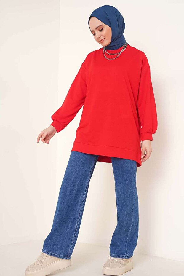 2983 Tunic Sweat Red - 1