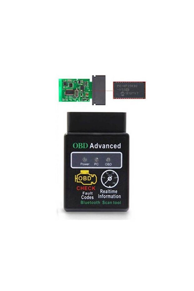 HH OBD Advanced Gelişmiş ELM327 OBD2 V1.5 Pic18f25k80 Bluetooth Araç Arıza Tespit Cihazı - 1