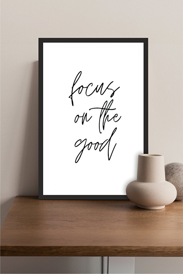 motto yazılı çerçeve görünümlü mdf tablo - 1