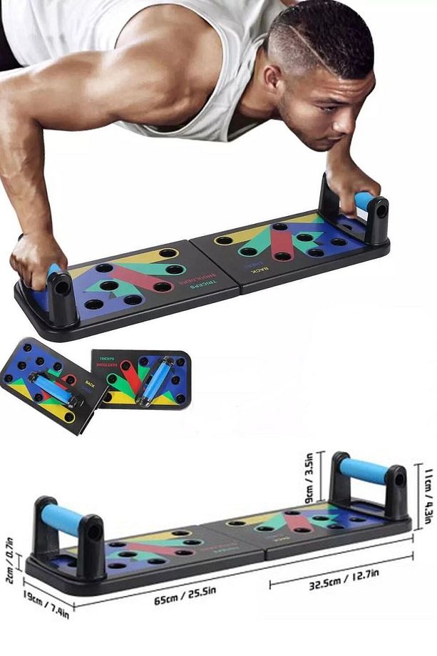 İkili Şınav Tahtası Şınav Çekme Çalışma Aleti Push Up Tahtası Çok Fonksiyonlu Spor Aleti 80 - 100 c - 5