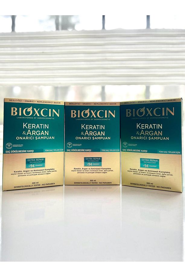 Keratin & Argan Onarıcı Şampuan 300 ml 3'LÜ SET - 2