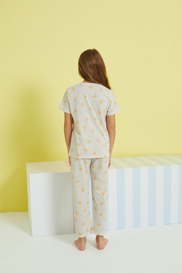 çok renkli Örme Pijama Takım - 5